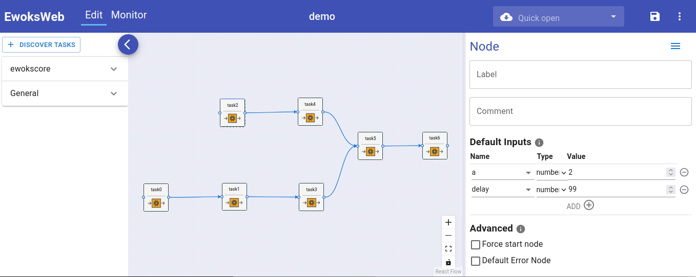 Click on each node to inspect input parameters.